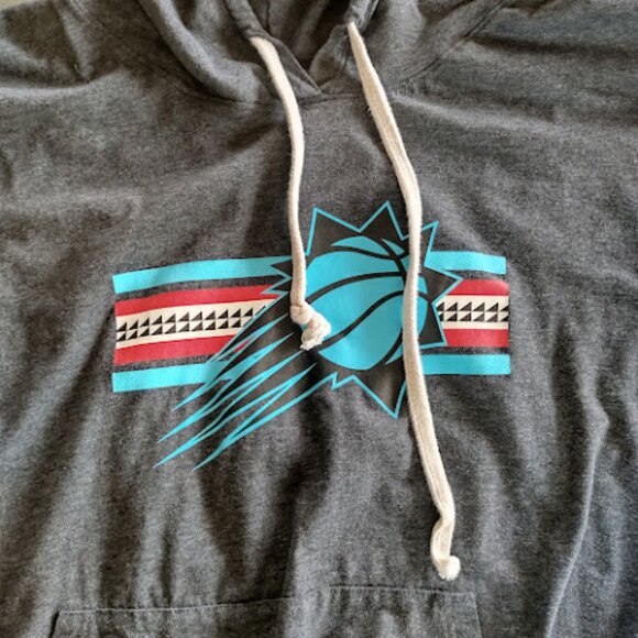 NEW ERA NBA Phoenix Suns Basketball Gray Hoodie Pullover Lightweight Fan Gear 4X - Picture 7 of 7